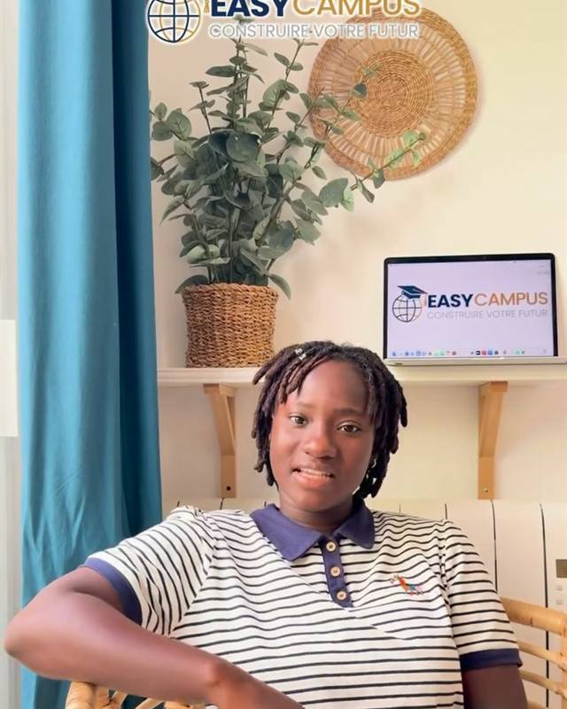 Étudiante accompagnée par EasyCampus, aujourd’hui en Licence à l’Université de Lille